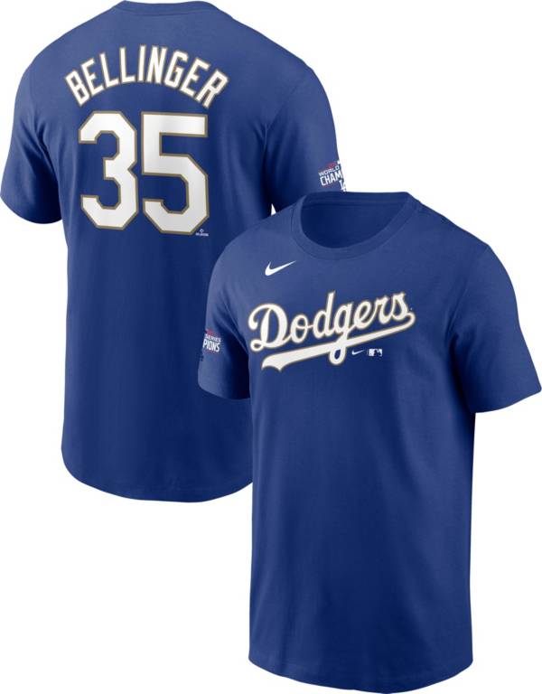 Nike Men's Los Angeles Dodgers Gold Collection Cody Bellinger #35 T-Shirt