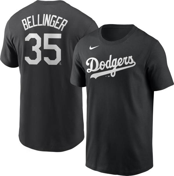 Nike Men's Los Angeles Dodgers Cody Bellinger #35 Black T-Shirt product image