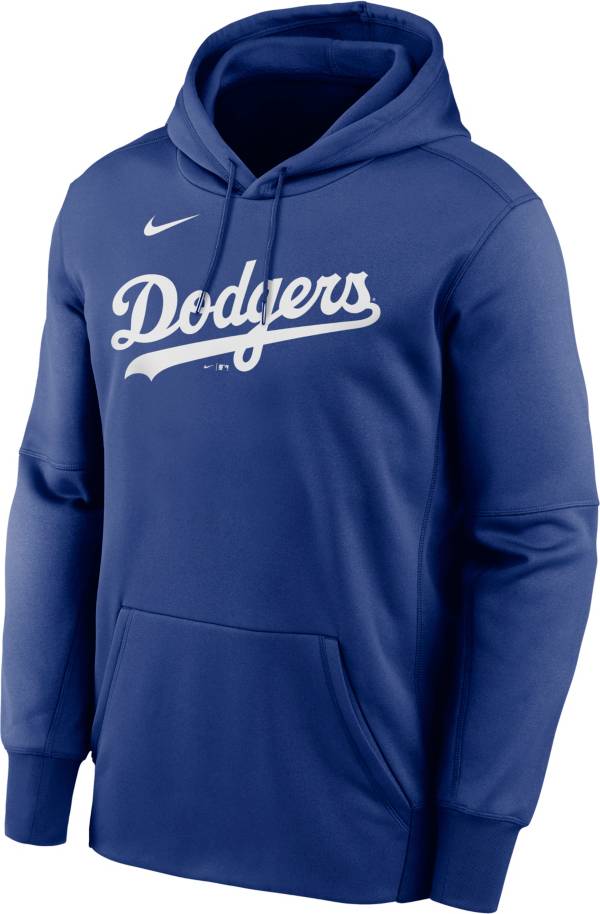Nike Men's Los Angeles Dodgers Blue Therma Fleece Hoodie product image