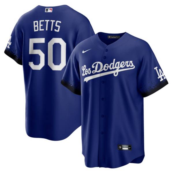 Nike Men's Los Angeles Dodgers Mookie Betts 50 Royal 2021 City Connect