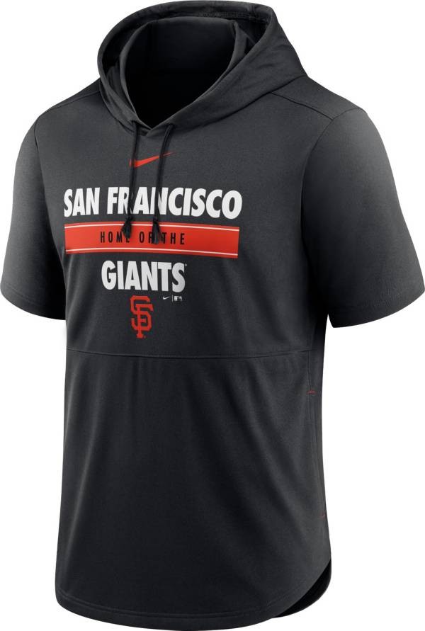 Nike Men's San Francisco Giants Black Lightweight Hooded Pullover T-Shirt