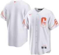 NIKE San Francisco Giants G City Connect Official Replica White Orange  Jersey