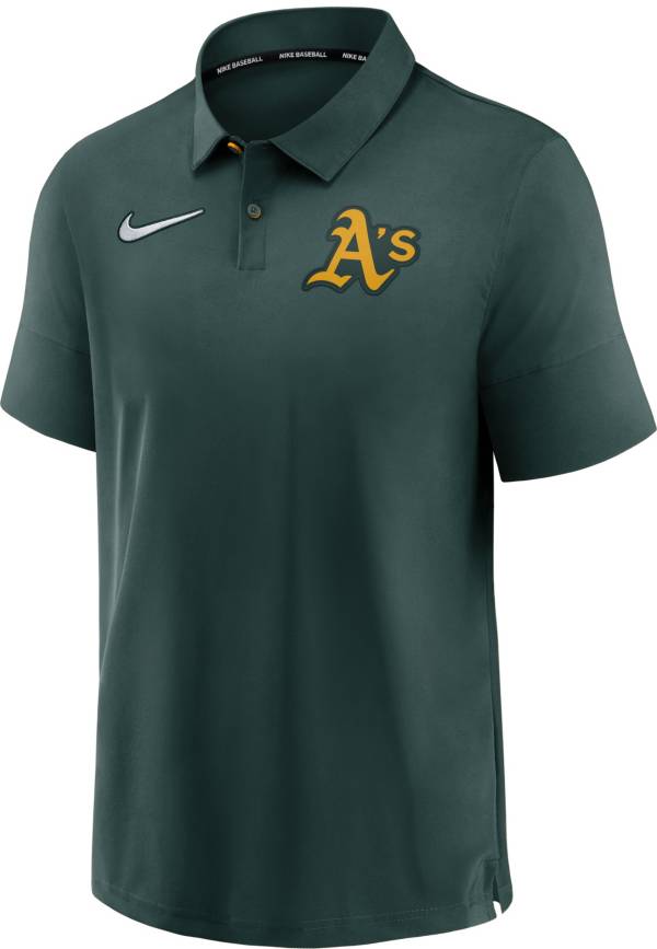 Nike Men's Oakland Athletics Green Authentic Collection Flex Polo