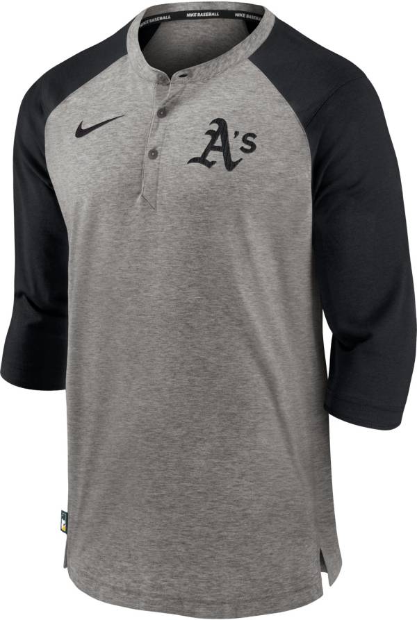 Nike Men's Oakland Athletics Gray ¾ Flux Hoodie