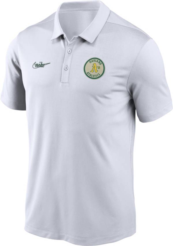 Nike Men's Oakland Athletics Cooperstown Franchise White Polo