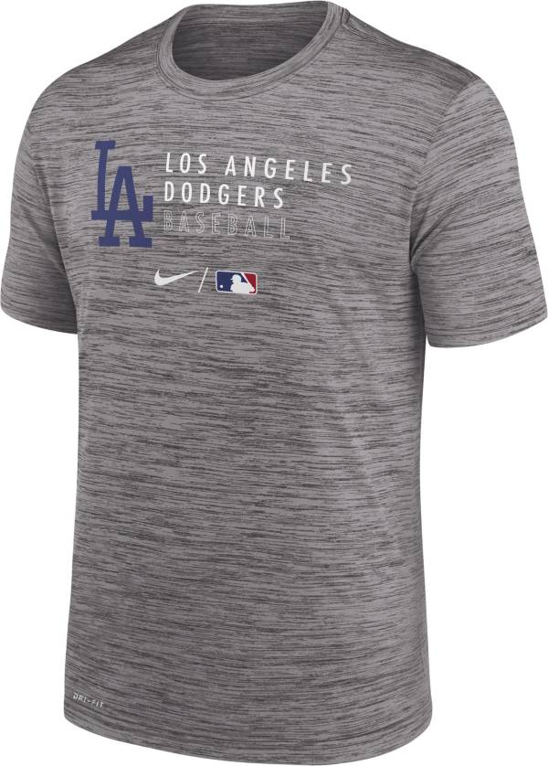 Nike Men's Los Angeles Dodgers Grey Authentic Collection Velocity Practice T-Shirt product image