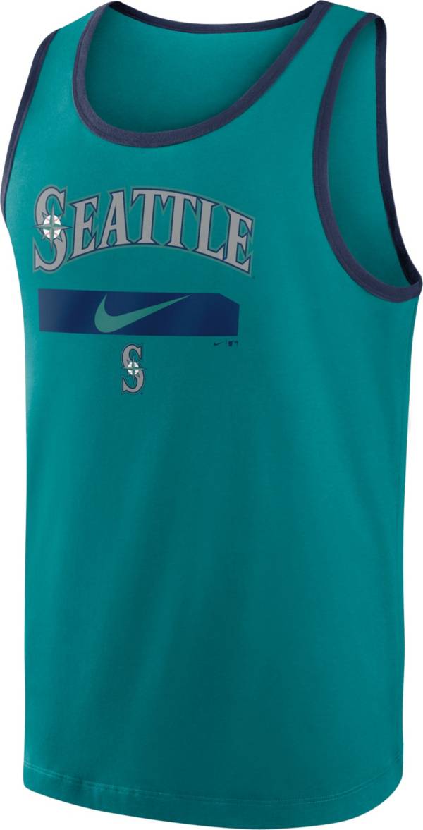 Nike Men's Seattle Mariners Green Cotton Tank Top