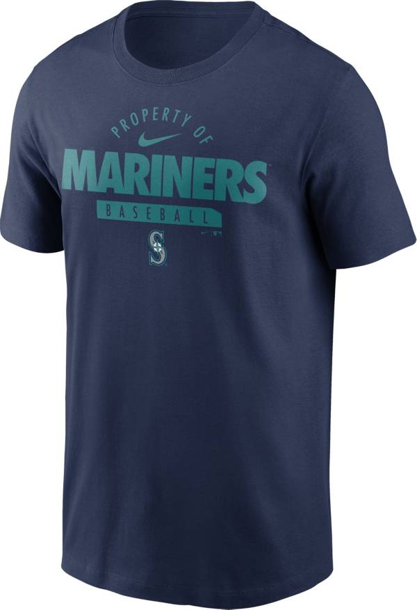 Nike Men's Seattle Mariners Navy ‘Property Of' T-Shirt