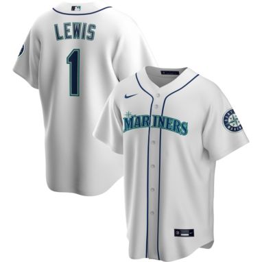 sorry, Nike Men's Replica Seattle Mariners Kyle Lewis #1 Cool Base White Jersey is currently out of stock