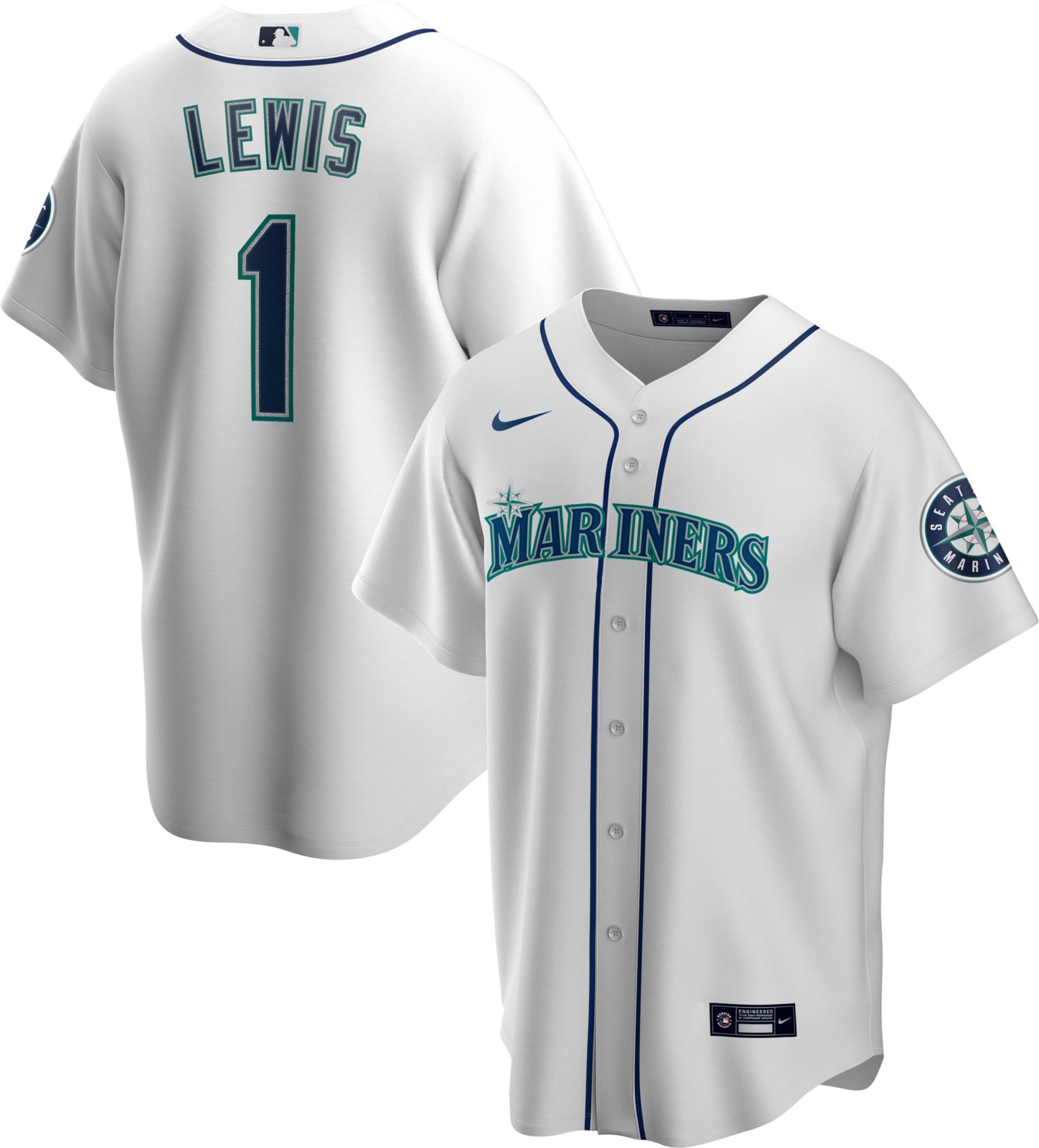 Seattle Mariners Authentic White Jersey Nike - KYLE LEWIS, Size 40