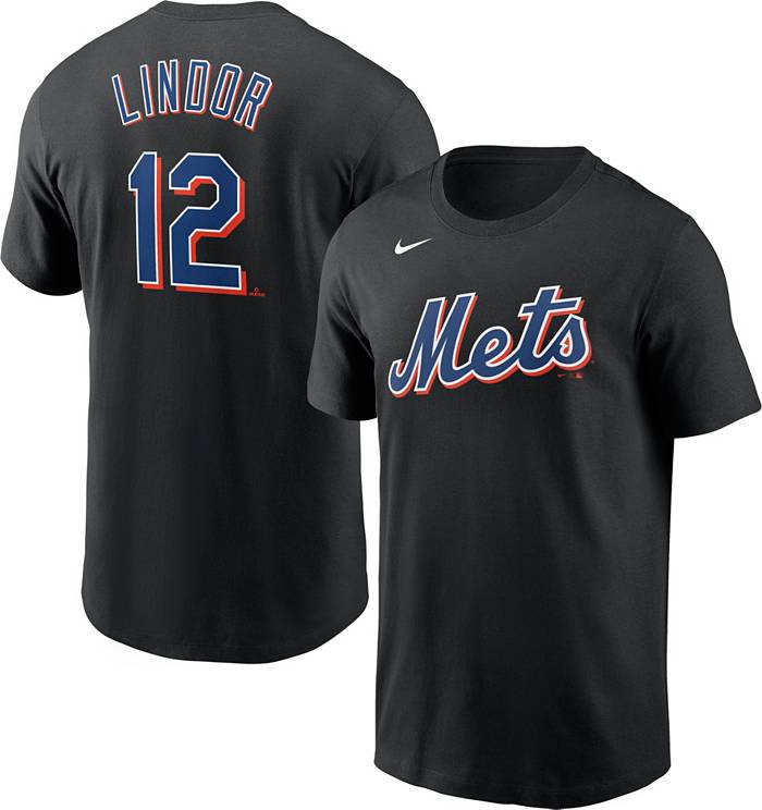 Toddler Nike Francisco Lindor Black New York Mets Player Name & Number T- Shirt