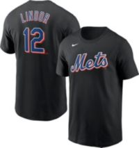 Nike Women's New York Mets Francisco Lindor #12 Blue T-Shirt
