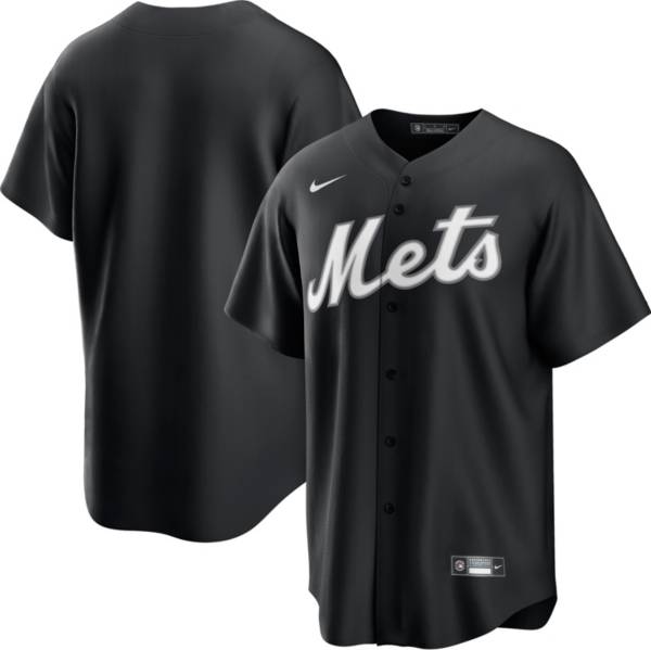 Nike Men's New York Mets Black Cool Base Jersey