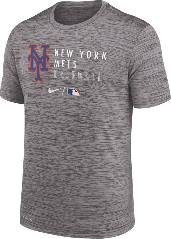 Nike Men's New York Mets Grey Authentic Collection Velocity Practice T-Shirt product image