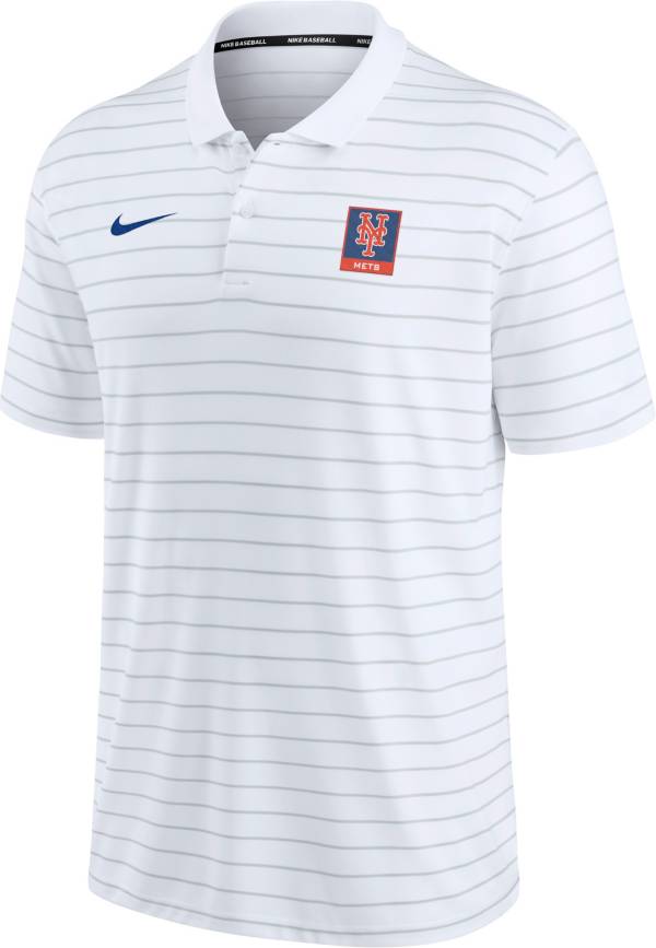 Nike Men's New York Mets White Striped Polo product image