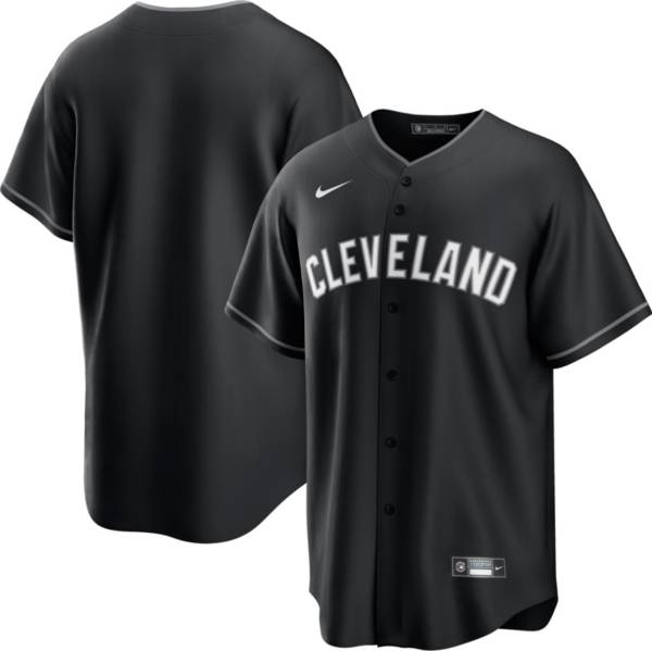 Nike Men's Cleveland Indians Black Cool Base Jersey