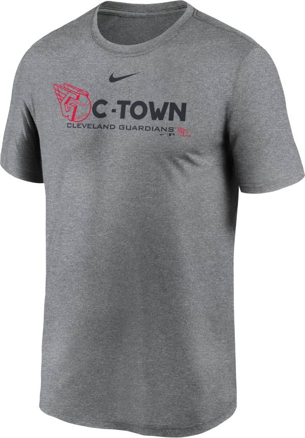 Nike Men's Cleveland Guardians Grey Legend T-Shirt