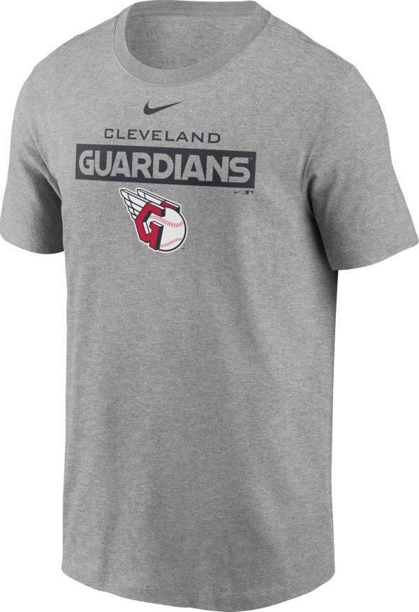 Nike Men's Cleveland Guardians Grey Graphic T-Shirt