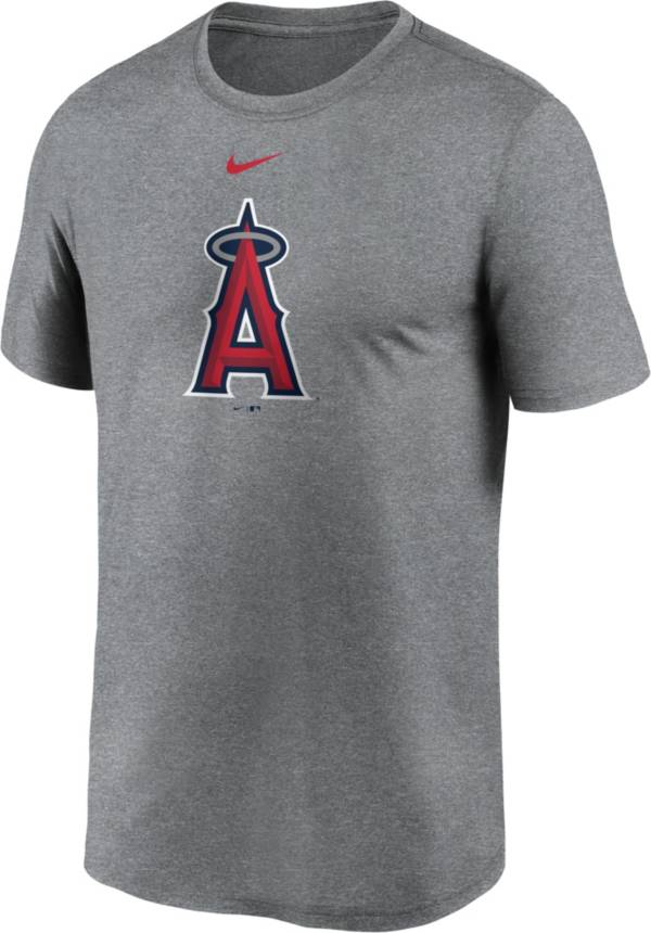 Nike Men's Los Angeles Angels Grey Large Logo Legend T-Shirt