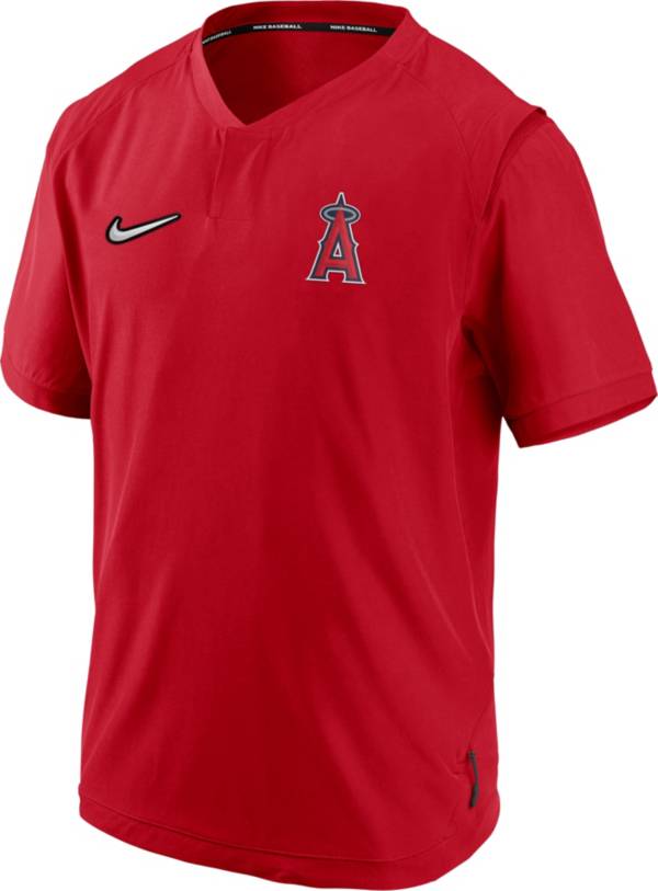 Nike Men's Los Angeles Angels Red Short Sleeve Hot Jacket