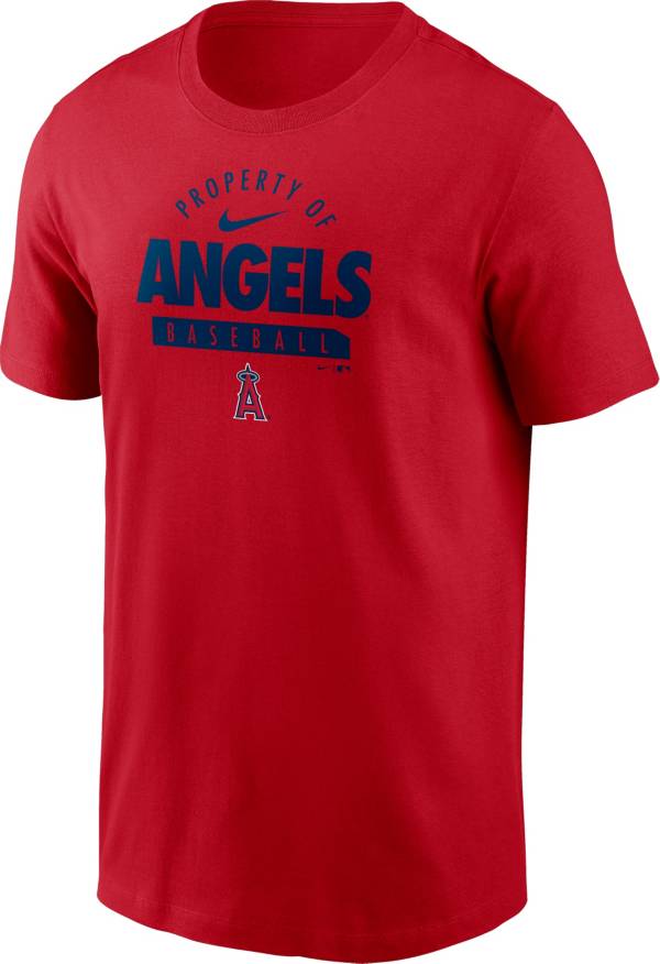 Nike Men's Los Angeles Angels Red Property Logo T-Shirt