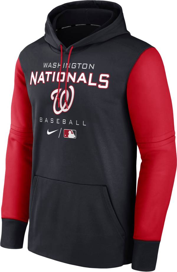 Nike Men's Washington Nationals Blue Therma-FIT Hoodie product image