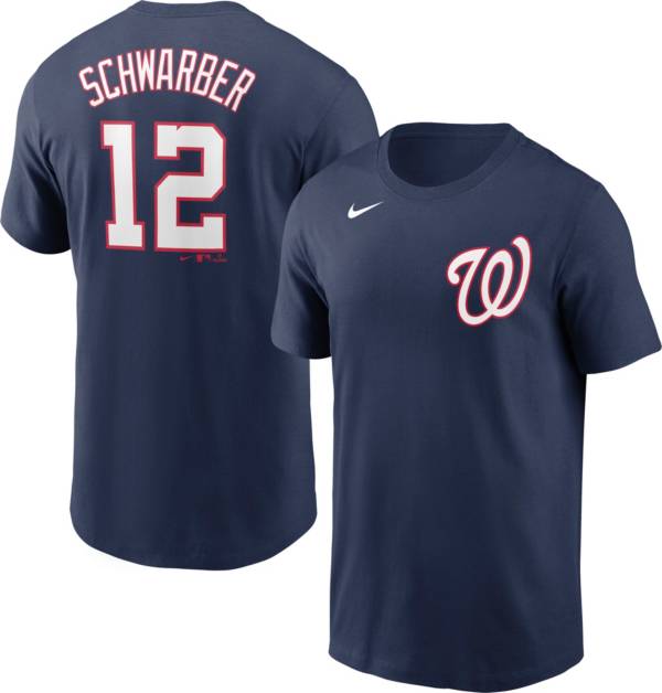 Nike Men's Washington Nationals Kyle Schwarber #12 Navy T-Shirt product image