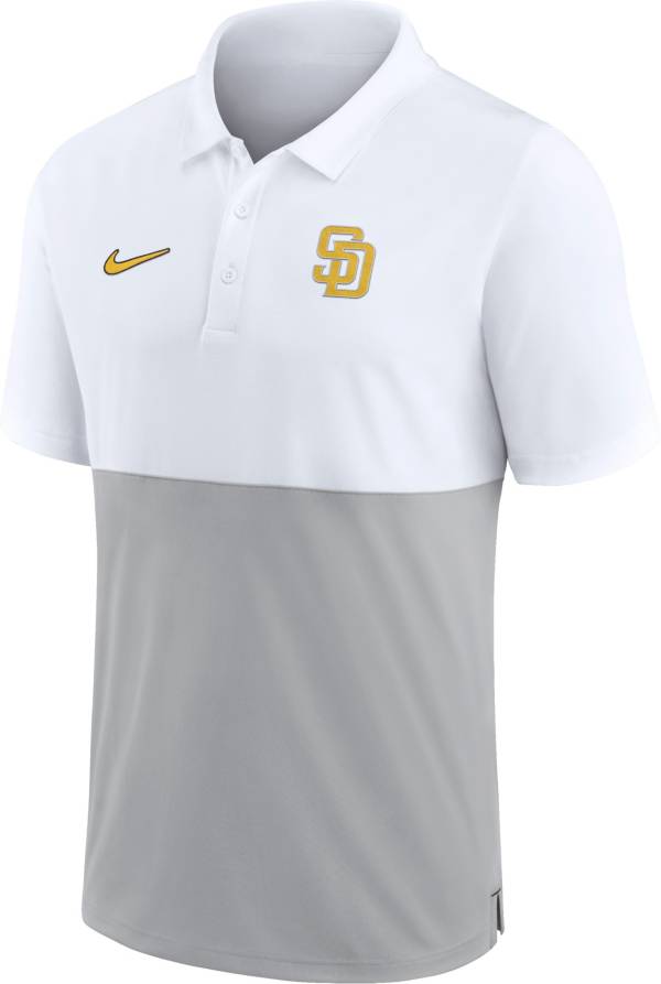 Nike Men's San Diego Padres White Baseline Polo product image