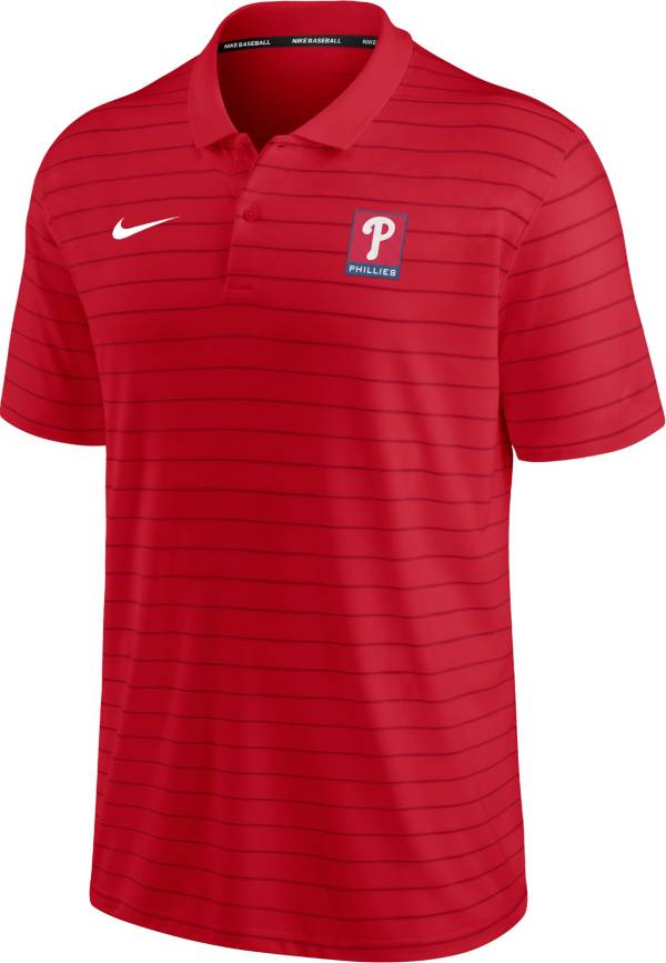 Nike Men's Philadelphia Phillies Red Striped Polo product image