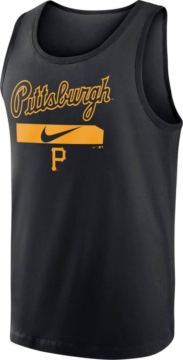 Nike Men's Pittsburgh Pirates Black Cotton Tank Top