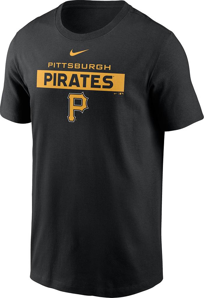 Nike Men's Pittsburgh Pirates Black Cotton T-Shirt