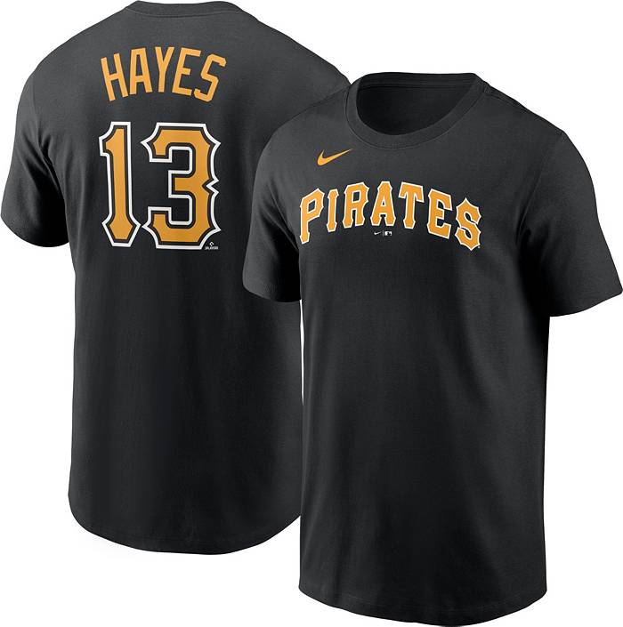 MLB Pittsburgh Pirates City Connect (Ke'Bryan Hayes) Men's Replica Baseball  Jersey.