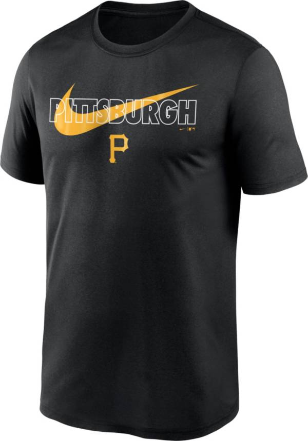 Nike Men's Pittsburgh Pirates Black Swoosh Legend T-Shirt