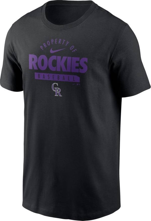 Nike Men's Colorado Rockies Black ‘Property Of' T-Shirt