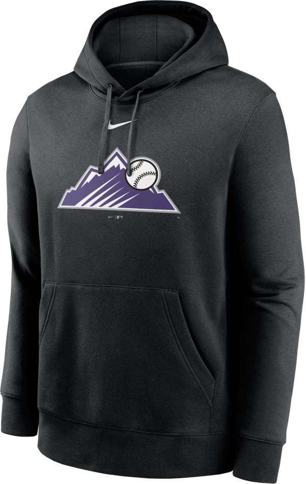 Nike Men's Colorado Rockies Black Club Fleece Hoodie product image