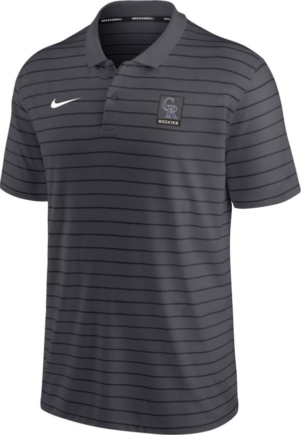 Nike Men's Colorado Rockies Black Striped Polo product image