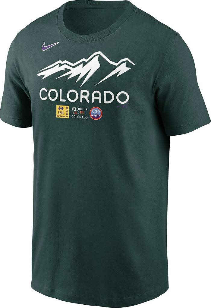 Nike Men's Colorado Rockies 2022 City Connect Wordmark T-Shirt