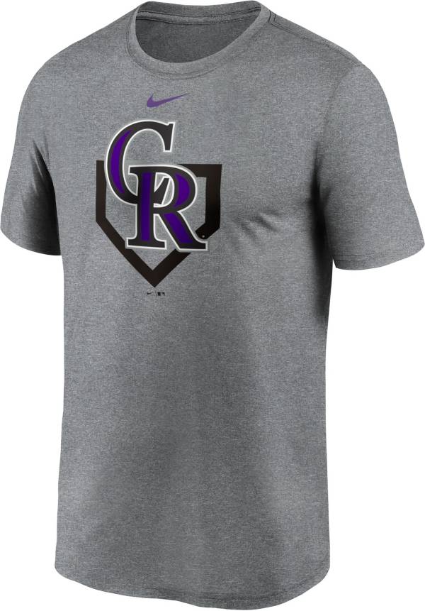 Nike Men's Colorado Rockies Grey Icon T-Shirt