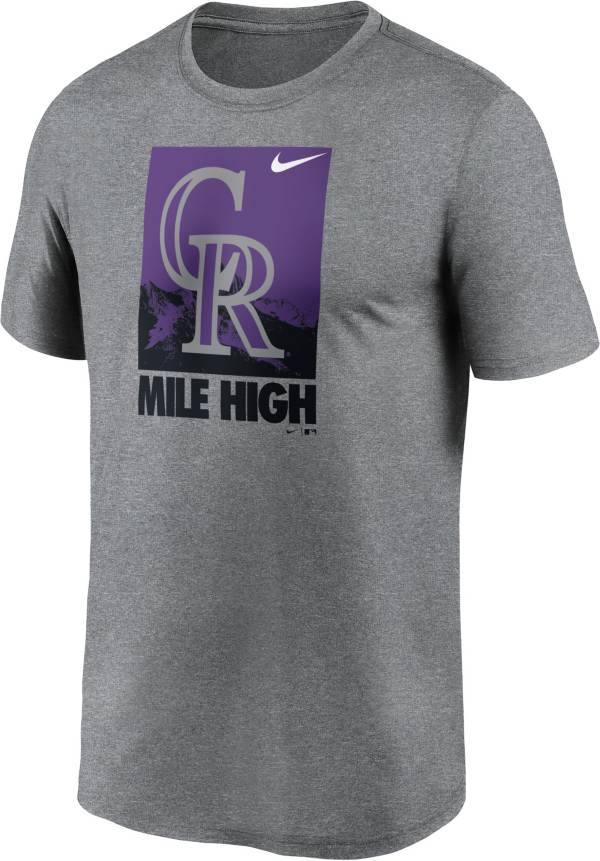 Nike Men's Colorado Rockies Gray Local Legend T-Shirt