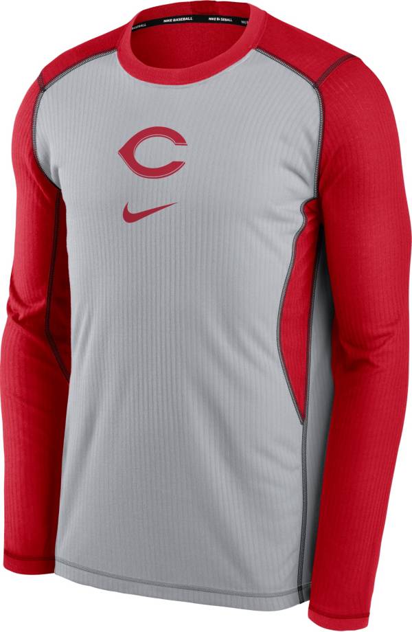 Nike Men's Cincinnati Reds Red Authentic Collection Game Long Sleeve T-Shirt