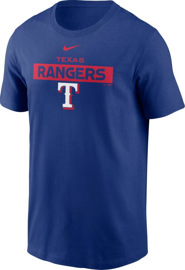 Nike Men's Texas Rangers Blue Cotton T-Shirt product image