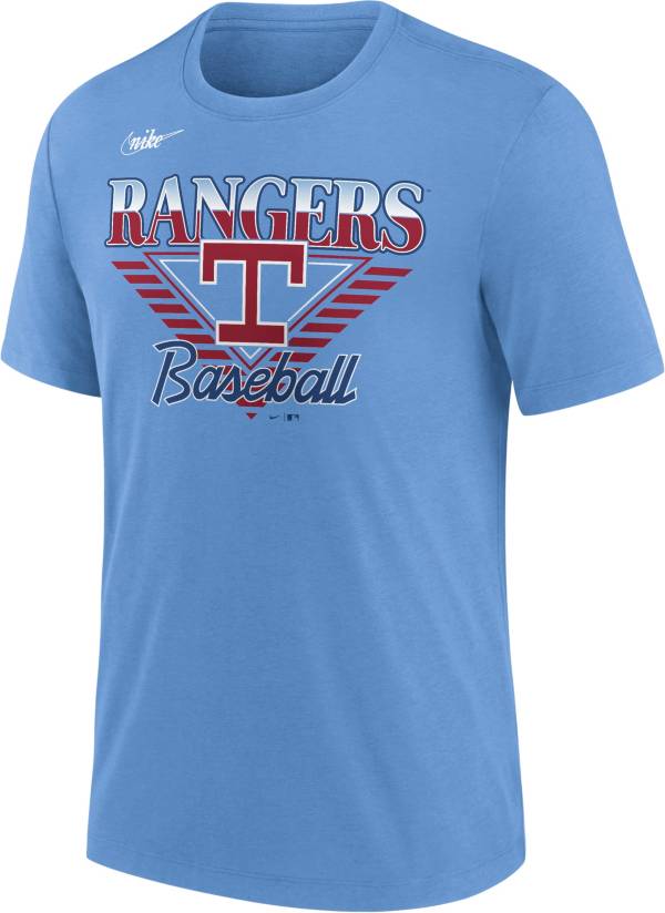 Nike Men's Texas Rangers Blue Cooperstown Rewind T-Shirt