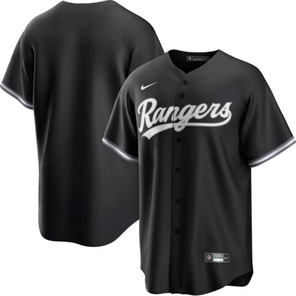 Nike Men's Texas Rangers Black Cool Base Jersey