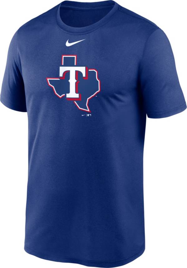 Nike Men's Texas Rangers Blue Alternate Logo T-Shirt