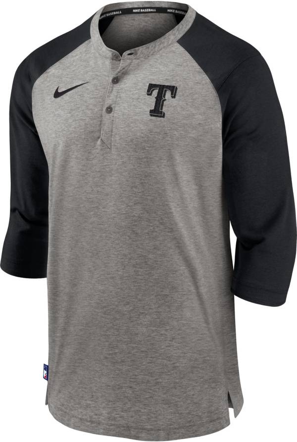 Nike Men's Texas Rangers Gray ¾ Flux Hoodie