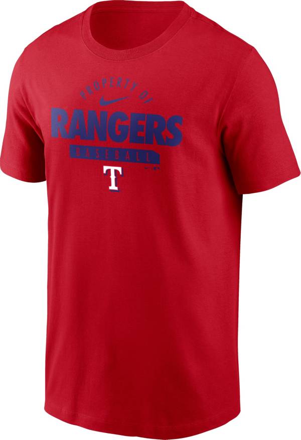 Nike Men's Texas Rangers Red ‘Property Of' TShirt DICK'S Sporting Goods