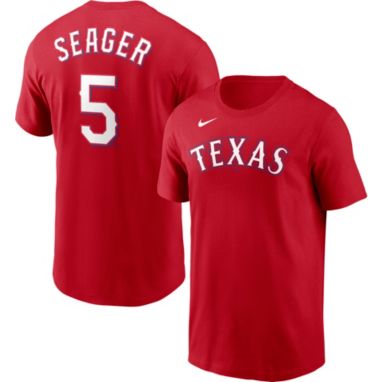 sorry, Nike Men's Texas Rangers Corey Seager #5 Red T-Shirt is currently out of stock