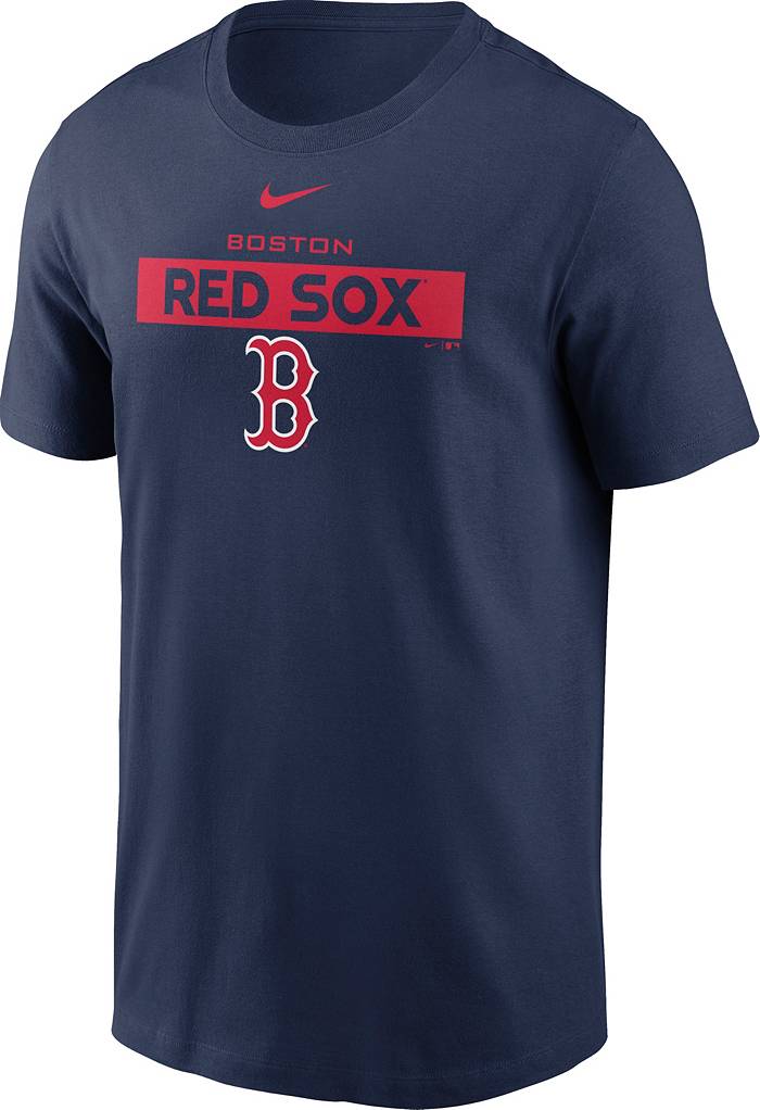 Nike Men's Boston Red Sox Navy Cotton T-Shirt