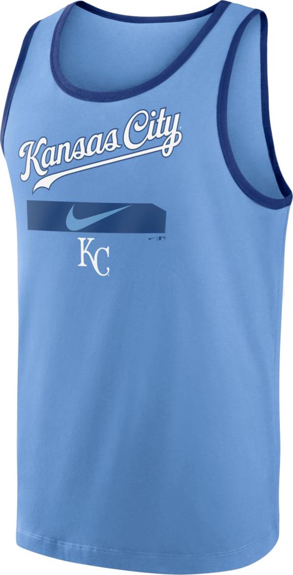 Nike Men's Kansas City Royals Blue Cotton Tank Top