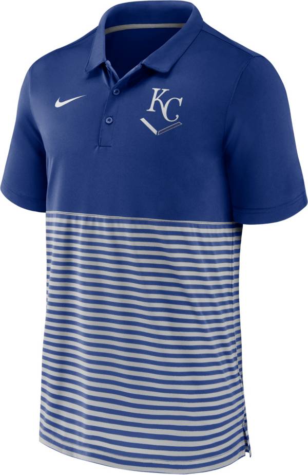 Nike Men's Kansas City Royals Stripe White Polo